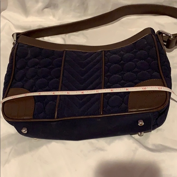 Vera Bradley Navy Brown Shoulder Bag (used) - Picture 7 of 8